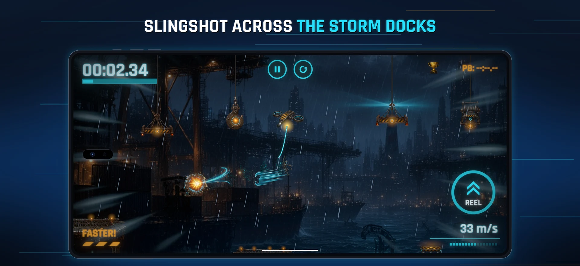 Slingshot Across The Storm Docks